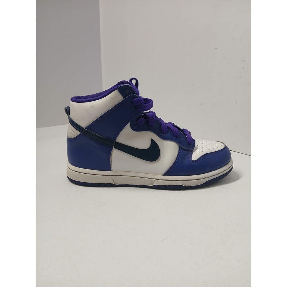 Nike Dunk High WHITE/MIDNIGHT NAVY DH9753-100 US 2.5Y‎ Sneakers